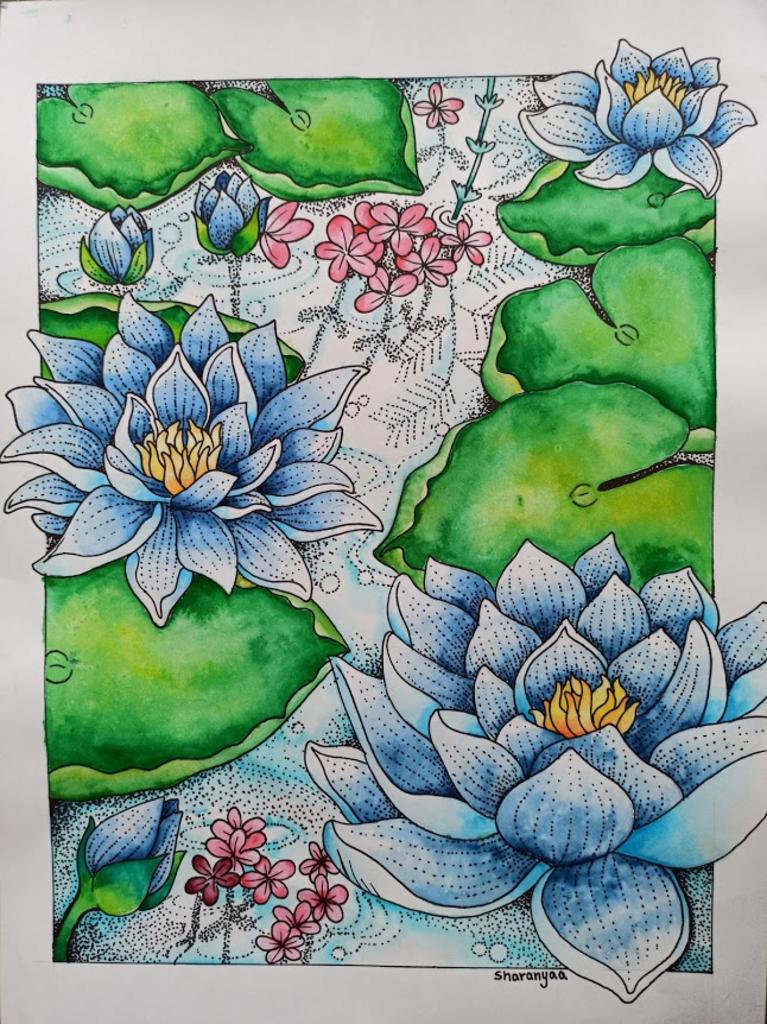 Water Color Lotus